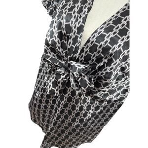 "NEW" Maurice's SHort Sleeve‎ Blouse,Work Wear,Office,Comfy,Academia,Tie Front